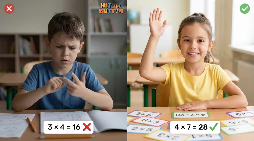 How to learn 4 Times Table with Practise Game 7 Common Mistakes in Learning 4 Time Table
